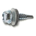 Buildright Self-Drilling Screw, #14 x 1 in, Zinc Plated Steel Hex Head Hex Drive, 55 PK 09812